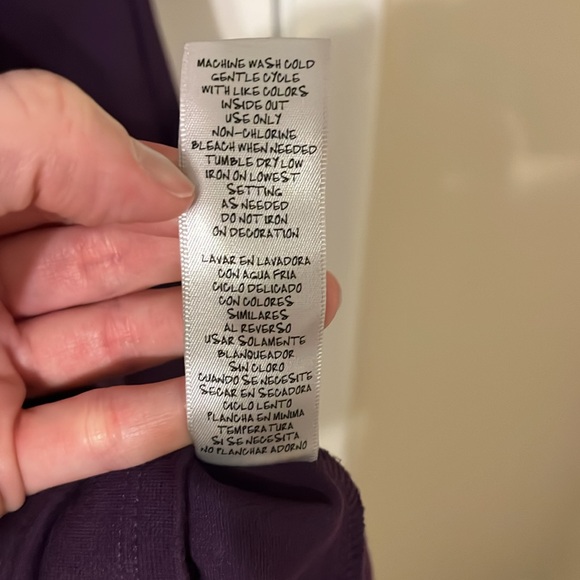 Olsenboye Purple silver pattern body-con mini dress, medium - Picture 6 of 6